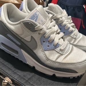 Nike Air Max White and Gray Sneakers